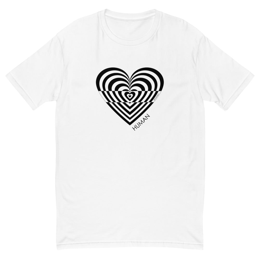 Human heart men's fitted tee - 9 odesigns
