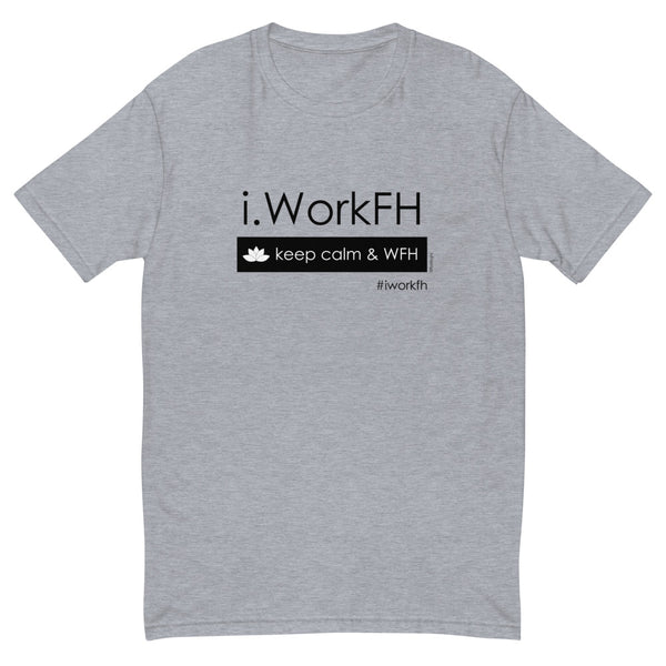 Keep calm & WFH men's fitted tee - 9 odesigns