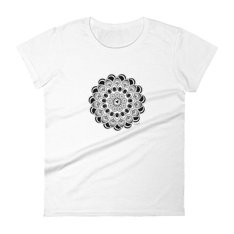 Mandala women's fashion fit tee - 9 odesigns
