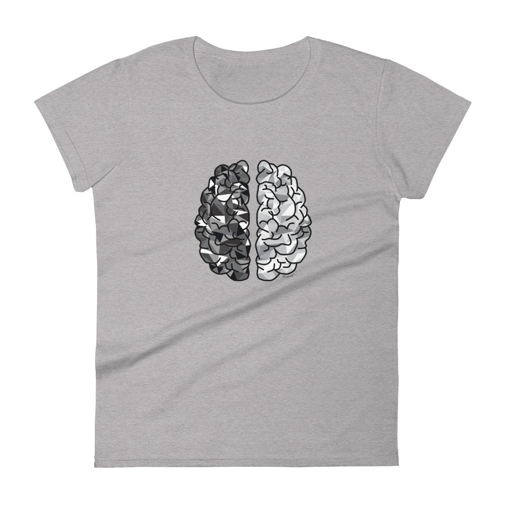 Brain women's fashion fit tee - 9 odesigns