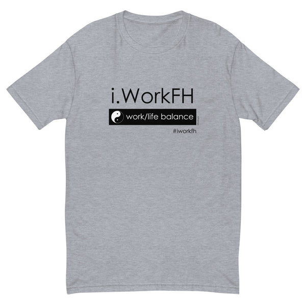 Work/life balance men's fitted tee - 9 odesigns