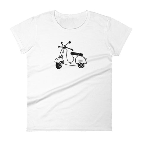 Vespa women's fashion fit tee - 9 odesigns