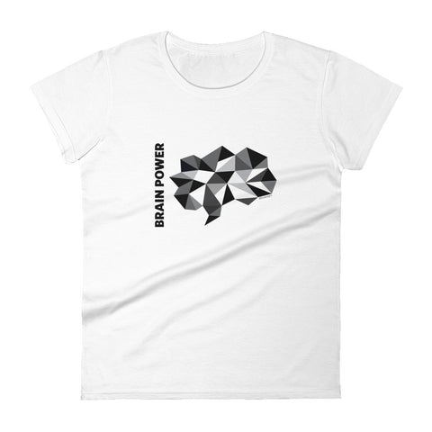 Brain power women's fashion fit tee - 9 odesigns